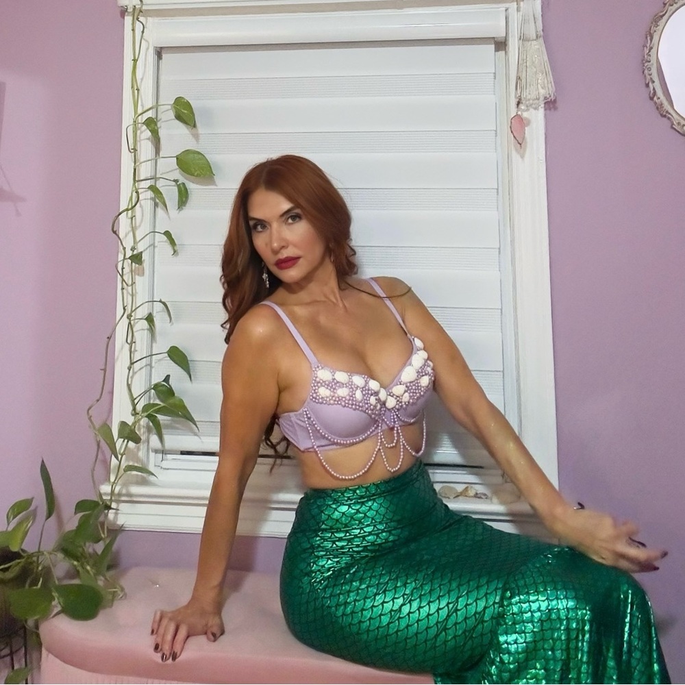Purple and Green Mermaid Costume